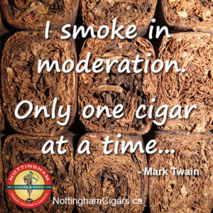 Twain Cigar Quote Moderation